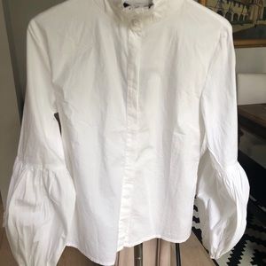 NWT Ruffled Collar Blouse w/fun sleeves